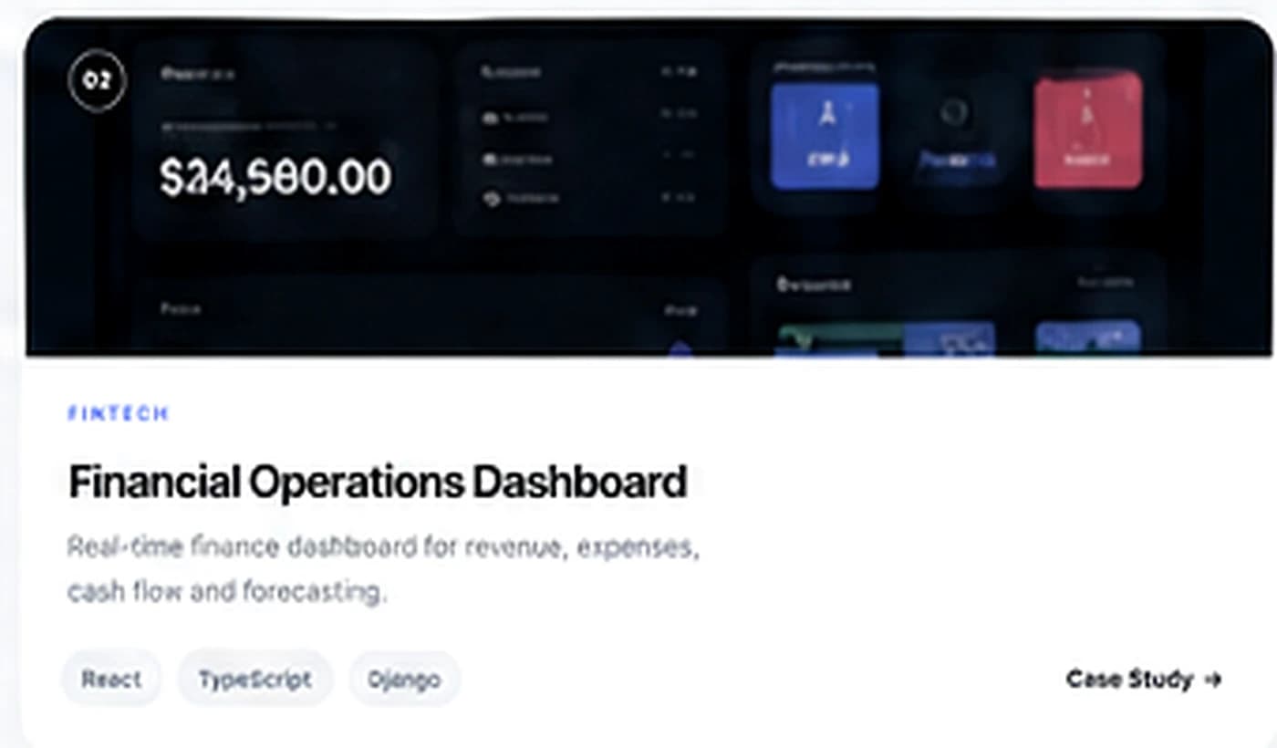Financial Operations Dashboard