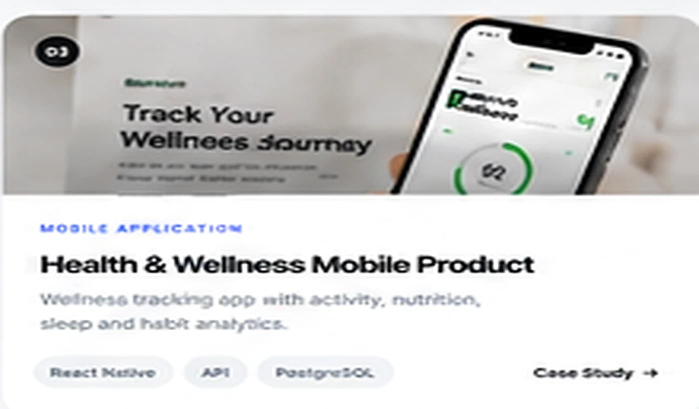 Health & Wellness Mobile Product