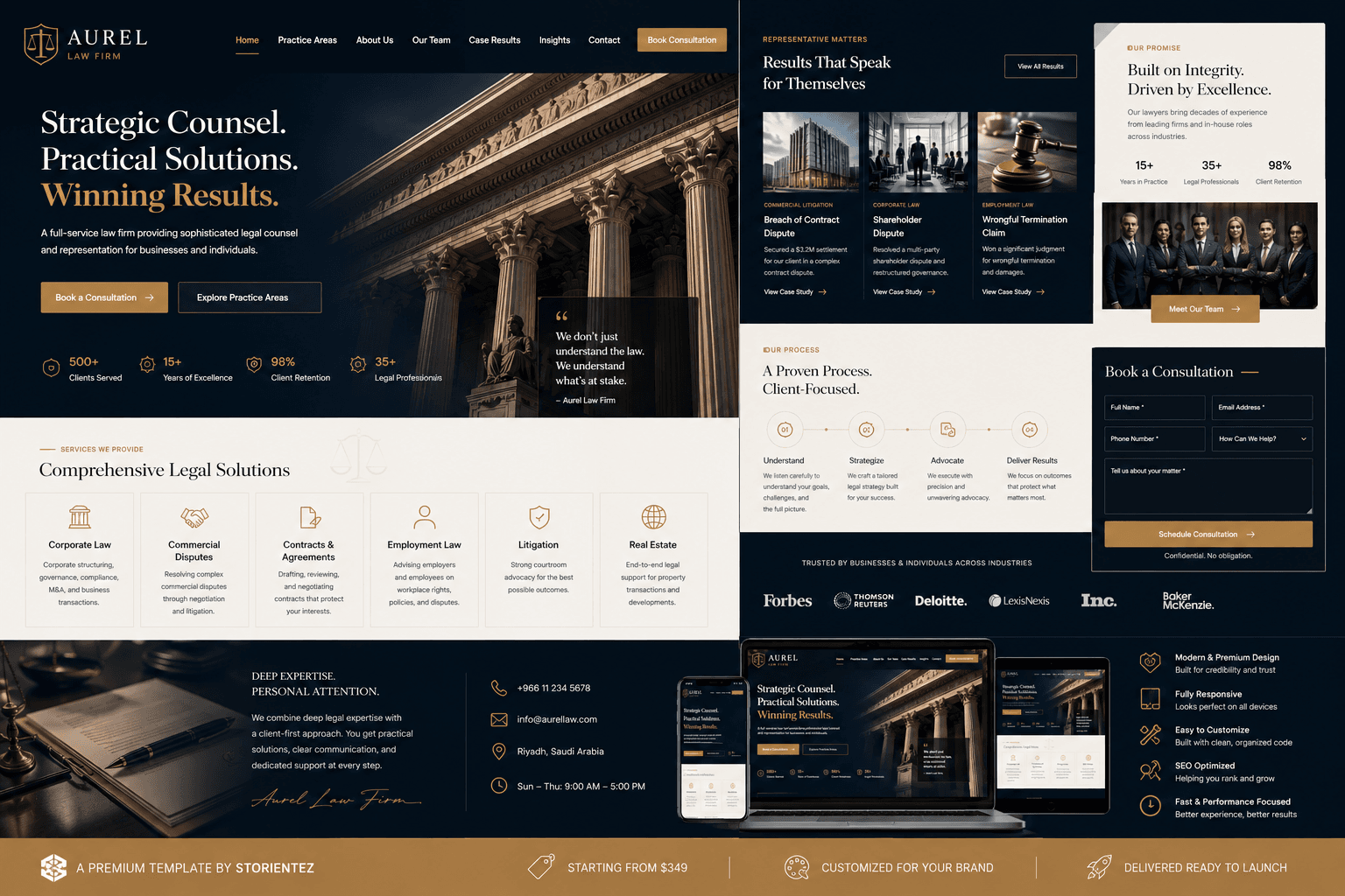 Aurel Law Firm premium template